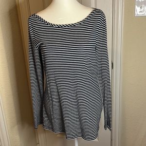 Mix & Match 2/$16 Banana Republic Navy and White Long Sleeve Tee